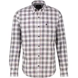 Lerros Kariertes Flanellhemd in Übergrössen - broken White - 4XL
