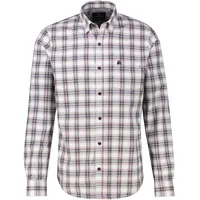 Lerros Kariertes Flanellhemd in Übergrössen - broken White - 4XL
