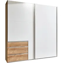 WIMEX Schwebetürenschrank Level 250 x 216 x 65 cm Beige/Weiß