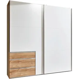 WIMEX Schwebetürenschrank Level 250 x 216 x 65 cm Beige/Weiß