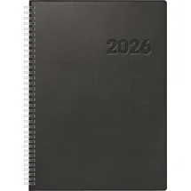 Baier & Schneider rido/idé 7027501906 Buchkalender Mod. Conform 2026 A4, Kunststoff, schwarz