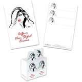 Trend Design Terminkarten Damenmotiv inkl. Spenderbox - 400 Stück