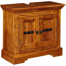 Massivmoebel24 Waschbeckenunterschrank Akazie 66x30x60 honig lackiert OXFORD 01007