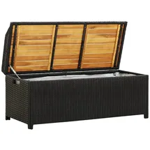 vidaXL Sitzbank 123 x 54 x 50 cm Schwarz