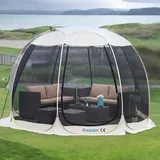 Instantan-UV-Schutz-Tent - Pop-up-Schirmhaus - für 4-6 Personen - 305 x 305 cm - Beige - Beige