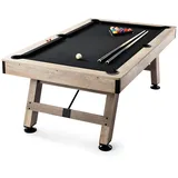 Vevor Billardtisch, 2,13 m Billardtisch, Billardtisch mit Verstellbaren Beinen, Billardtisch-Set inkl. Bällen, Queues, Kreide und Bürste, Perfekt für Familienspielzimmer Kinder - Erwachsene