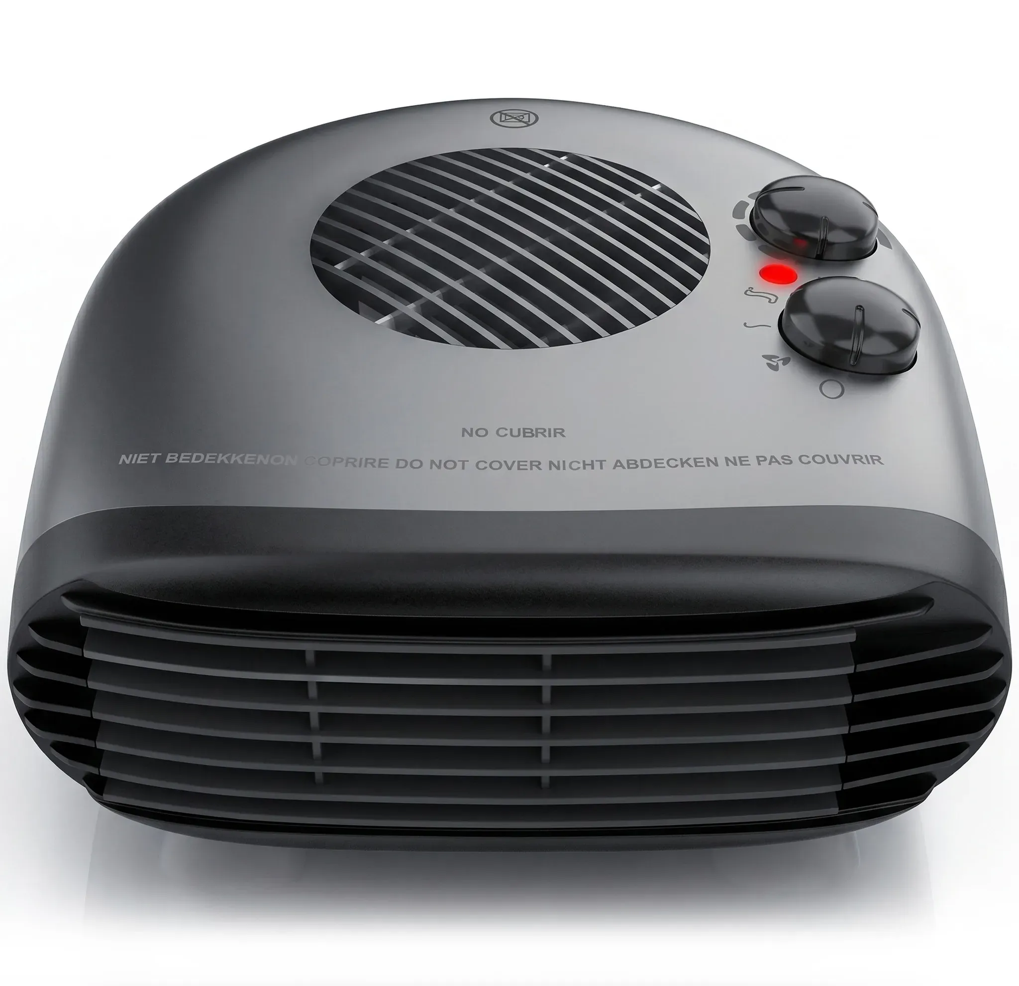Heizlüfter Bad 2000 Watt mit Thermostat Cool Grey