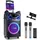 Moukey Karaoke Maschine, Große Karaoke Anlage mit 26cm Woofer & 8cm Tweeter & 2 Mikrofonen, Wiederaufladbarer Bluetooth Lautsprecher mit Lichteffekt Tablettenhalter TWS/Rec/AUX/USB/TF/FM für Party