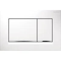 Geberit Sigma30 Betätigungsplatte für 2-Mengen-Spülung weiß/hochglanz-verchromt 115.883.KJ.1