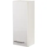 WELLTIME Hängeschrank WELLTIME "Porto", weiß, B:25cm H:64cm T:20cm, Holzwerkstoff, MDF, Schränke, Hängeschrank, Breite 25 cm, mit hochglänzenden Fronten