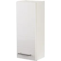 WELLTIME Hängeschrank WELLTIME "Porto", weiß, B:25cm H:64cm T:20cm, Holzwerkstoff, MDF, Schränke, Hängeschrank, Breite 25 cm, mit hochglänzenden Fronten