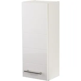 WELLTIME Hängeschrank WELLTIME "Porto", weiß, B:25cm H:64cm T:20cm, Holzwerkstoff, MDF, Schränke, Hängeschrank, Breite 25 cm, mit hochglänzenden Fronten
