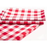 TextilDepot24 Landhaus Tischdecken 20 mm Karo rot-weiß kariert Bauernkaro 100% Baumwolle (140 x 200 cm)