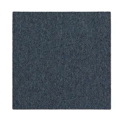 KARAT Teppichfliesen Moscow selbstliegend - 50 x 50 cm / Blau