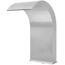 vidaXL Wasserfall Edelstahl 45x30x65 cm Silbern