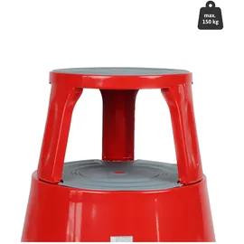Dönges Rollhocker Metall rot