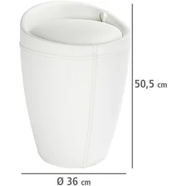 Wenko Badhocker mit Wäschesammler Candy 21773100 weiß