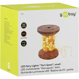 goobay LED-Lichterkette Garnspule 10 m Warmweiß