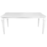 Casa Padrino Barock Esstisch Weiss ausziehbar 180 - 230 cm - Tisch - Weiß