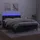 vidaXL Boxspringbett mit Matratze & LED Schwarz 140x200 cm Samt