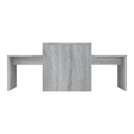 vidaXL Couchtisch-Set Grau Sonoma 100x48x40 cm Holzwerkstoff