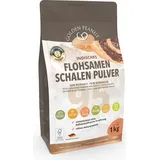 GOLDEN PEANUT Flohsamenschalen Pulver 95% 1kg – Psyllium Mehl, glutenfrei Kochen, Backen