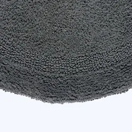 Homescapes Runde Badematte Grau Ø 80 cm