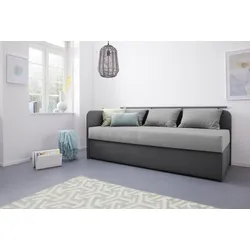 Polsterliege MAINTAL "Diana", grau (grau, anthrazit), B:83cm, Komplettbetten