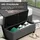 Homcom Sitzbank Polsterbank Grau 100 x 40 x 44 cm