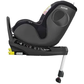 Avova Sperber-Fix 61 Reboard Kindersitz (ca. 3 Mon. bis ca. 4 Jahre), Avova:Grey & Black