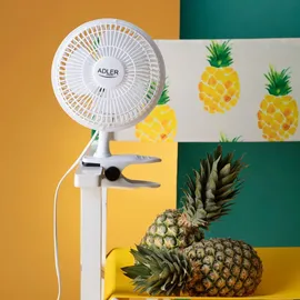 Adler AD 7317 Tischventilator mit Clip + Sockel