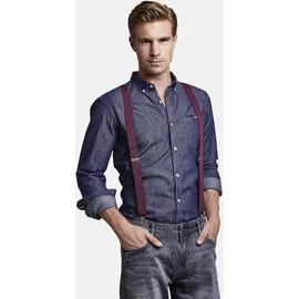 Lerros Hosenträger "Hosenträger mit Punkten", Herren, Gr. Normalgrößen, rot (wine rot), 70% Polyester, 30% Elasthan, Hosenträger