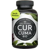 Bio Curcuma (Kurkuma) Kapseln - 240 Stück - 4560mg Bio Curcuma und schwarzer Pfeffer je Tagesdosis - Laborgeprüft. Ohne Magnesiumstearat. Vegan, in Deutschland produziert