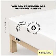 schlafgut Easy Jersey 120 x 200 - 130 x 220 cm full white