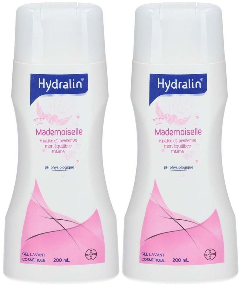 Hydralin Mademoiselle Gel Lavant Intime 200 ml Equilibre Intime 2x200 ml gel(s)