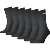 Puma Sportsocken Regular Crew Socken Unisex 6er Pack Bequem sitzend schwarz 43-46