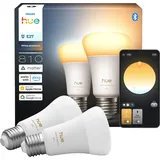 Philips Hue White E27 White Ambiance Doppelpack 810lm 60W