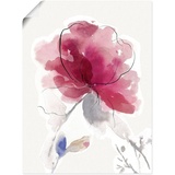 Artland Wandbild »Rosige Blüte II.«, Blumenbilder, (1 St.), pink