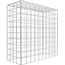 Gabiona C-Ring-Gabione-Anbaukorb Typ 3 100 x 100 x 40 cm Maschenw 10 x 10 cm