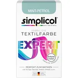 Heitmann simplicol Textilfarbe expert Mint-Petrol | Perfekt zum Batiken und für kreative DIY-Projekte | Einfache Anwendung | Farbpulver | 150 g