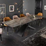Riess-Ambiente Ausziehbarer Esstisch EUPHORIA 180-220-260cm taupe anthrazit Keramik made in Italy