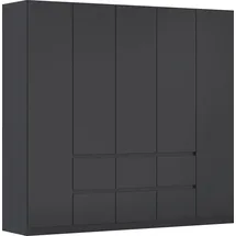 Rauch Drehtürenschrank MAINZ 226 x 210 x 54 cm Grau