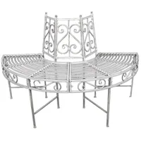 Gartenhero Baumbank 124 x 63 x 82 cm Weiß