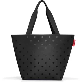 Reisenthel shopper M glossy dots black -