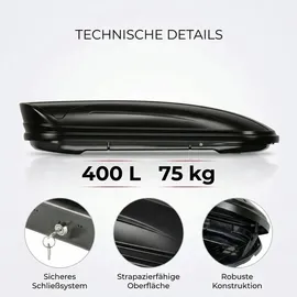 Menabo Mania 400L Schwarz