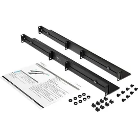 Startech StarTech.com 1HE 19 Zoll Server Rack Schienen - 60,9-91cm Einstellbare Tiefe - Universelle 4 Pfosten Rack Schienen - Netzwerk Geräte/Server/UPS Schienen für HPE ProLiant Dell PowerEdge (UNIRAILS1UB)