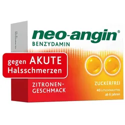 neo-angin BENZYDAMIN gegen AKUTE Halsschmerzen ZITRONEN-GESCHMACK 40 St Lutschtabletten