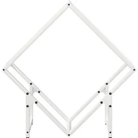 vidaXL Kaminholzregal Kaltgewalzter Stahl 60 x 25 x 60 cm Weiß