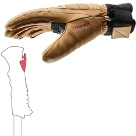 Leki Alpino Copper 3D Pro Handschuhe Tan/Black 7