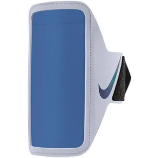 Nike Lean Plus Smartphone Sportarmband Running Fitness Jogging Handyhalter Armband reflektierend Laufzubehör, Ghost/Black/Comet Blue,